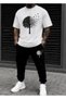 Unisex Oversize Shorts Set Short Sleeve T-Shirt Comfortable Fit Summer Casual Sports