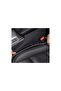 Leather Textured Car Seat Gap Filler Organizer Seat Belt Compatible 2 Pieces Black - 3