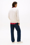 100% Cotton Regular Fit Crew Neck Logo Sweatshirt Men's Sweatshirt Dm0Dm22105 Afn - 3