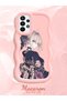 Samsung Galaxy A23 Compatible Case Camera Protector Pink Silicone Couple Phone Case Girl Pattern - 2