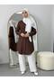 Basic Oversize Tunic Shirt Set - 2