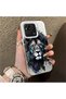 Redmi 10A Compatible Silicone Edge Hard Back Case Couple Phone Case with Lion Pattern - 3