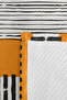 Yellow Striped Geometric Youth Room Single Pique Set - Black 160X220 cm Quilted Bedspread - 7