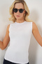 Women's Sleeveless Body 1547 - White - 3