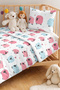 Pink Blue Lamb Children's Room Decorative Pique Set-Cute Powder Baby Room Bedspread-160X220 cm - 2
