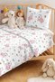 Pink Lamb Floral Girls' Pique Set - Pastel Cloudy Mint Baby Room Bedspread - 160X220 cm - 2