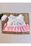 Tulip Embroidered Pink Baby Girl Summer Romper Jumpsuit - 4