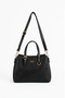 Women's Faux Leather Gold Buckle Hand and Shoulder Bag
