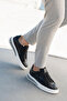 Men's Genuine Leather Striped Casual Sneaker - 2