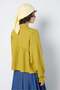 Women's Drawstring Muslin Shirt Oil Green 31146 - 6