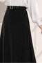 تنورة بحزام وتفاصيل أزرار 60667 - 3