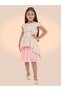 Girls Jacquard Festive Dress with Chain Belt