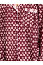 Burgundy Geo Contrast Print Shirt and Pyjama Set - 3