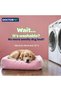 Brownie Series Rectangle Pet Bed Small - 60x50x19cm - Soft Washable Fabric, Reversible Cushion, Non-Slip Base,Ideal for Cats & Small Dogs - 2