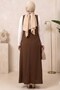 Modal Jile Dress and Undergarment Set Modern Cut Double Hijab Set - 3