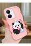 Vivo Y36 5g Compatible Case Camera Protector Pink Silicone Couple Phone Case Panda Pattern
