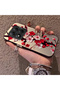 Poco X7 Compatible Silicone Edge Hard Back Case Couple Phone Case with Floral Pattern - 2