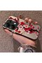 Poco M6 Pro 4g Compatible Silicone Edge Hard Back Case Couple Phone Case with Floral Pattern - 2