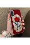 Samsung Galaxy S20 Fe Compatible Silicone Edge Hard Back Case Couple Phone Case Rose Pattern - 3