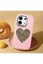 Redmi Note 13 Pro 5g Compatible Case with Camera Protector Pink Silicone Couple Phone Case with Heart Pattern - 2