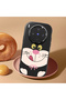 Vivo X300 Compatible Case Camera Protective Black Silicone Couple Phone Case Cute Patterned - 2