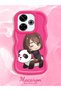 Poco M6 4g Compatible Case Camera Protector Red Silicone Couple Phone Case Panda Pattern - 2