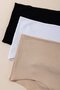 Women's Ribbed Viscose Non-Marking Plain Bato Panties 8458 Colorful - 2