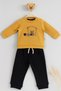 Baby&Child Teddy Bear Embroidered 2-Piece Top and Bottom Set - 2