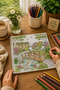 Cozy Backyard Coloring Book for Adults |   Thick Pages |   Relaxing Garden and Nature Themed |   30 Visuals |   20X20 Square - 3