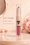2-in-1 Cream Lipstick and Lip Gloss, 03 Powder Pink Nude Double-Sided Lip Gloss, Natural Nude Pink Glossy Finish Lipstick - 2