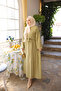 Olive Front-Tie Shirt and Skirt Set