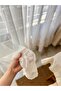 Tulle Curtain with Linen Texture and Ruffle Detail - 3