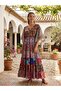 Women's Indian Ethnic Patterned Silk Dress