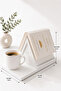 Decorative Book Stand - Book Reading Stand and Book Holder with Cup Holder |   Desktop Bookshelf Organizer - 3