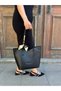 Women's Large Volume Shawl Detailed Oversized Luxury Hand & Shoulder Bag with Puppy Detail Size: 32 X 24 cm - 8