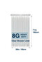 180x200cm 1pc Heavy Duty Clear Shower Curtain Liner with Metal Grommets & Magnets, Waterproof Bath C - 5