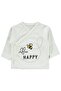 Bee Print Printed Bodysuit Sets - Ecru - 2
