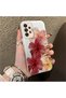 Samsung Galaxy A33 5g Compatible Silicone Edge Hard Back Case Couple Phone Case with Floral Pattern - 3