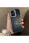 Vivo Y16 Compatible Silicone Edge Hard Back Case Couple Phone Case Airplane Patterned - 3