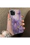 iPhone 13 Pro Max Compatible Silicone Edge Hard Back Case Couple Phone Case Butterfly Pattern - 3