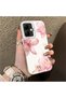 Tecno Spark Go 2 Compatible Silicone Edge Hard Back Case Couple Phone Case with Floral Pattern - 3