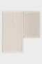 Cotton Water Absorbent Soft 2-Piece Bathroom Mat Set Washable Modern Sink Front Foot Mat - 4