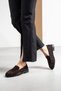 Abelia Women's Genuine Suede Leather Loafer Shoes - 5