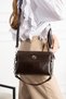 As 738 Soft Leather Very Versatile Small Size Shoulder and Crossbody Bag Brown - 5