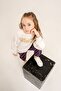 Girl's Printed White Long Sleeve Tracksuit Set Us2711-C-V1 - 6