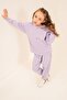Girl's Embroidered Purple Long Sleeve Tracksuit Set Us2703-C-V2 - 8