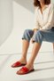 Genuine Leather Single Strap Accessory Detail Casual Women's Slippers - 3