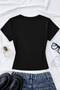 Button Detailed Embroidered Snap Blouse - 3
