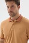 Yellow Polo Collar Pique Short Sleeve Slim Fit 100% Cotton T-Shirt 1011260171 - 4