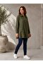 Shirt Tunic Loose Fit Front Floral Patterned Beadwork Detailed 10793 - 2
